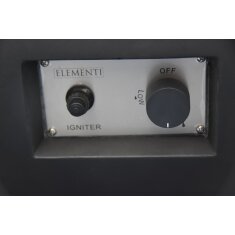 Gas- Feuerstelle Modeno Aurora aus Faserbeton, Schwarz