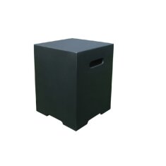 Modeno eckige Gasflaschenabdeckung, Schwarz