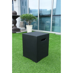 Modeno eckige Gasflaschenabdeckung, Schwarz