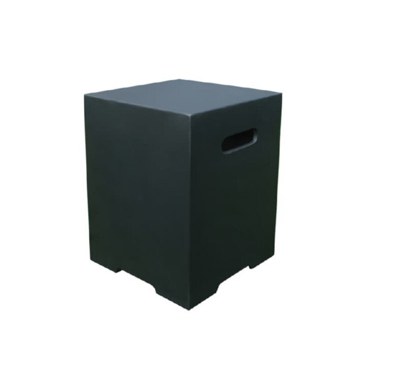 Modeno eckige Gasflaschenabdeckung, Schwarz