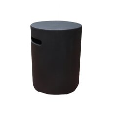 Modeno runde Gasflaschenabdeckung, Schwarz