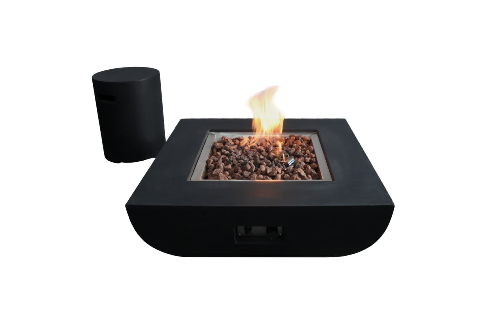 Modeno runde Gasflaschenabdeckung, Schwarz