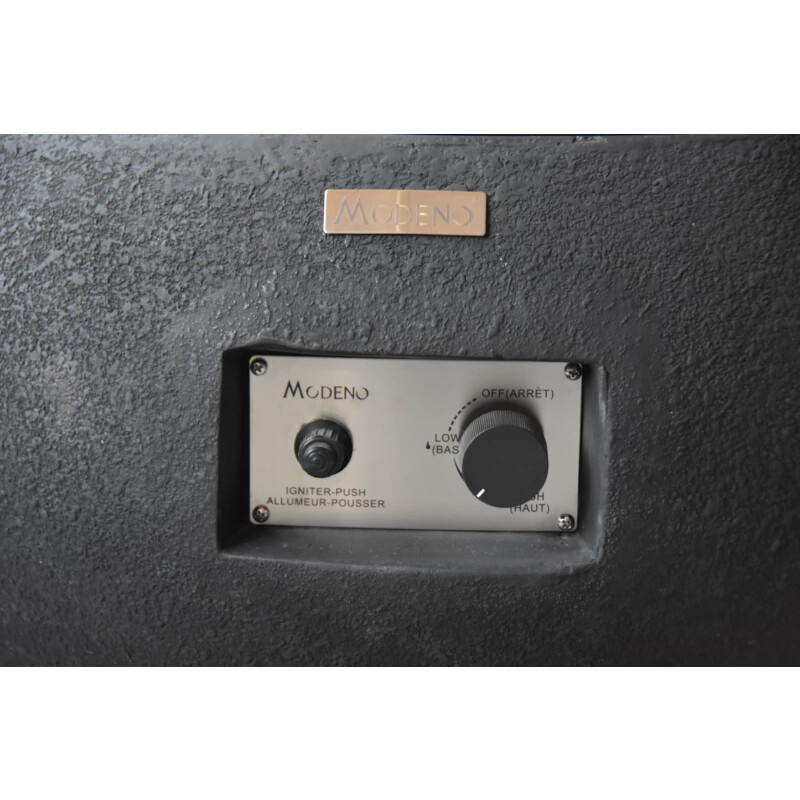 Gas- Feuerstelle Modeno York aus Faserbeton, Schwarz