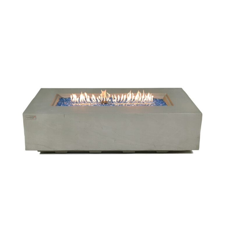 Loungetisch mit Gas Feuerstelle Elementi+ Meteora, Spacegrau