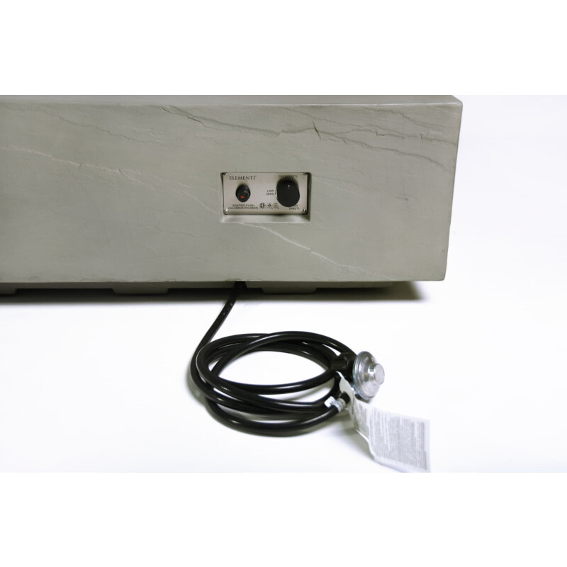 Loungetisch mit Gas Feuerstelle Elementi+ Meteora, Spacegrau