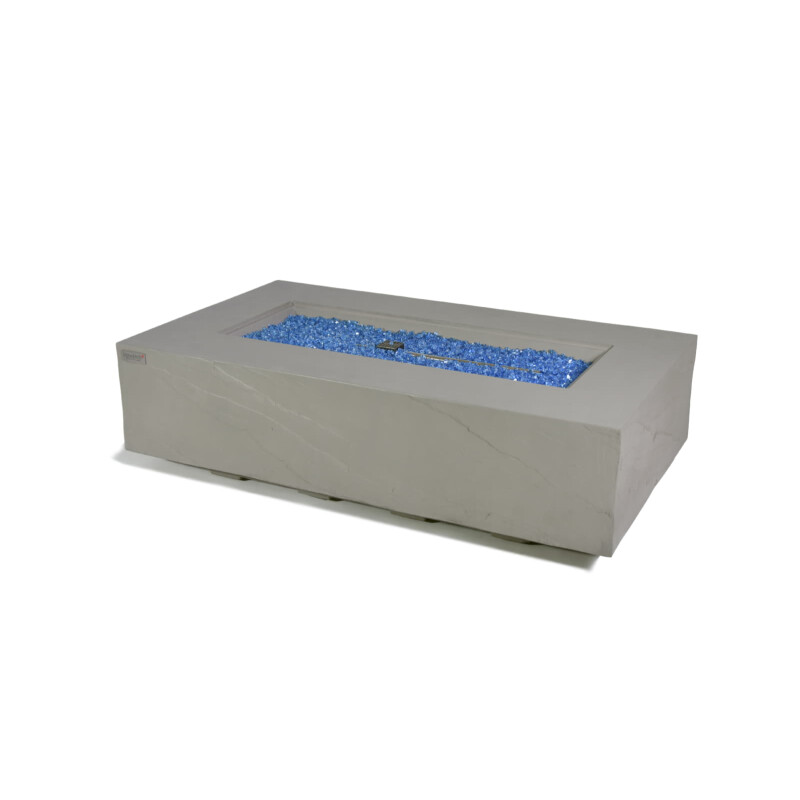 Loungetisch mit Gas Feuerstelle Elementi+ Meteora, Spacegrau