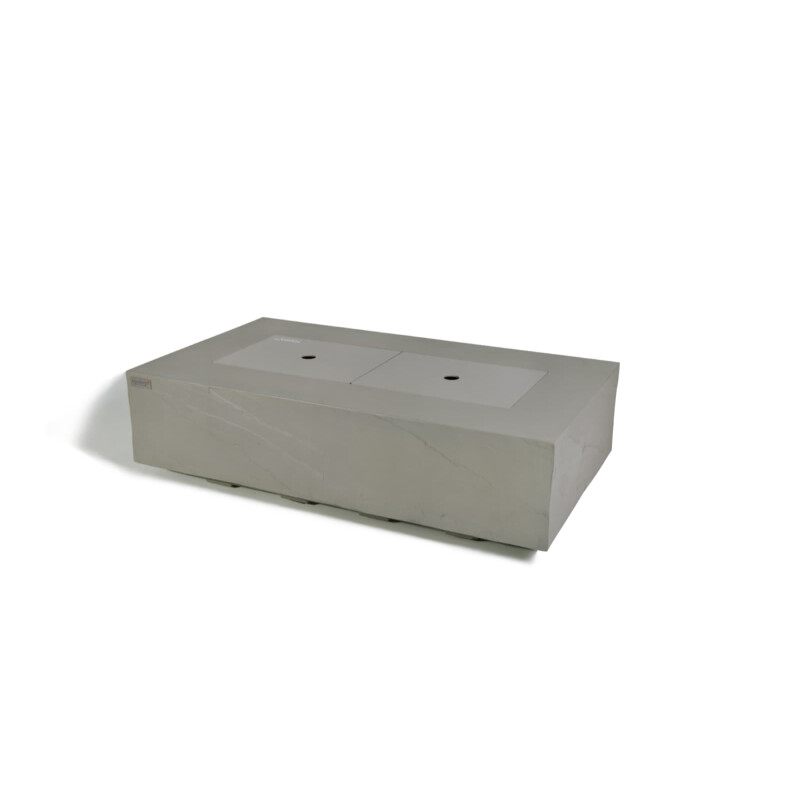 Loungetisch mit Gas Feuerstelle Elementi+ Meteora, Spacegrau