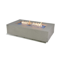 Loungetisch mit Gas Feuerstelle Elementi+ Meteora, Spacegrau