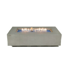 Loungetisch mit Gas Feuerstelle Elementi+ Meteora, Spacegrau