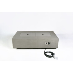 Loungetisch mit Gas Feuerstelle Elementi+ Meteora, Spacegrau