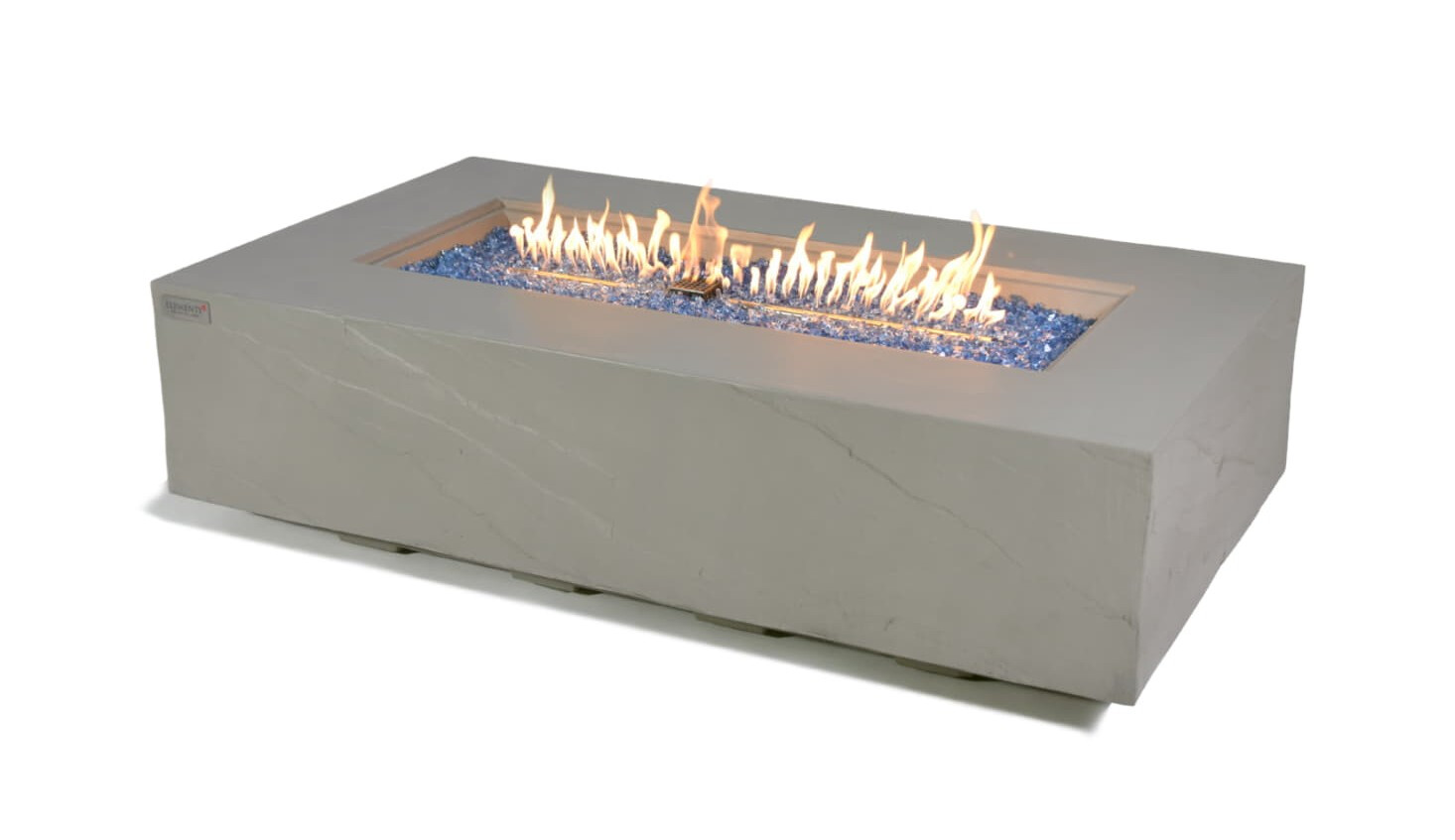 Loungetisch mit Gas Feuerstelle Elementi+ Meteora, Spacegrau