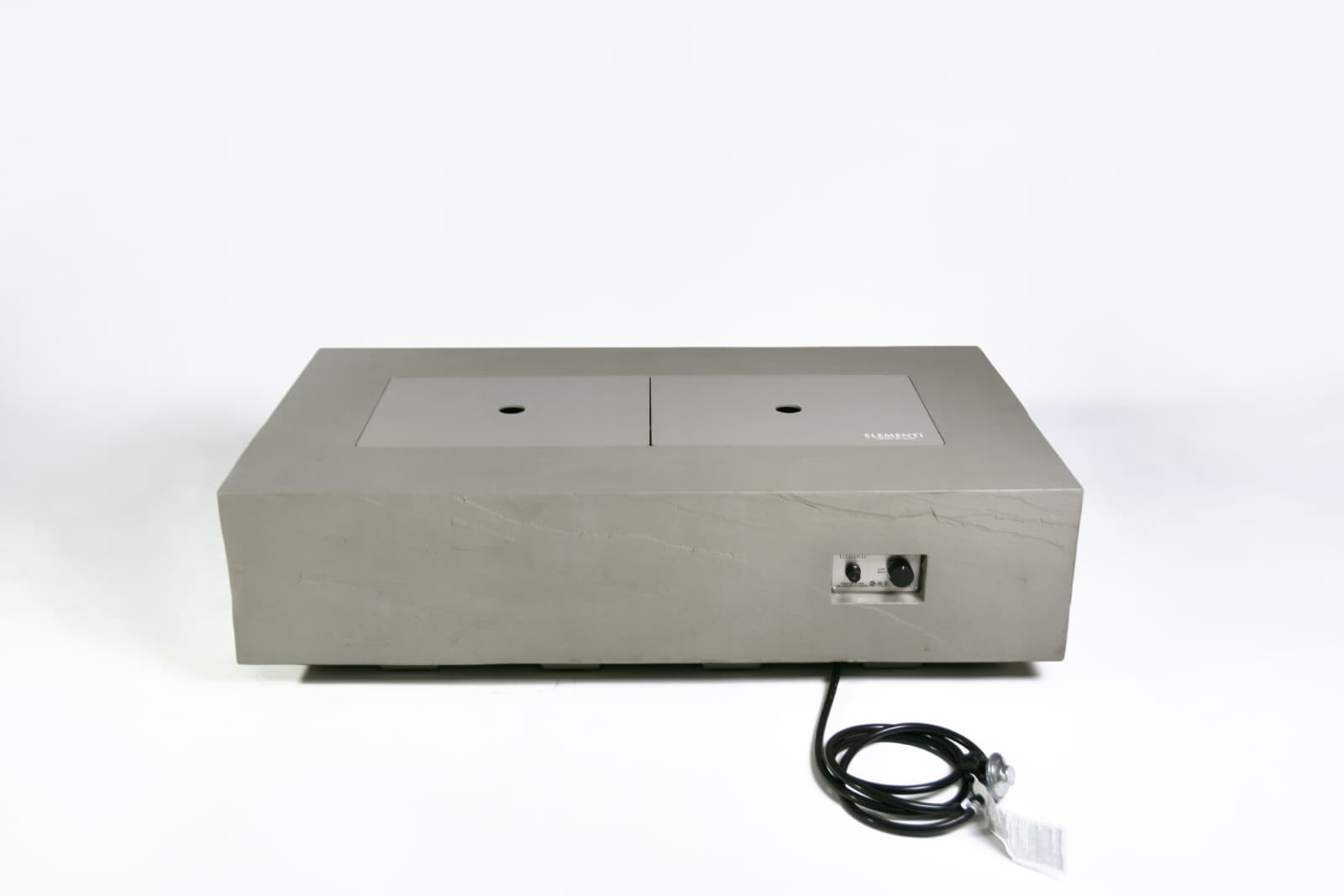 Loungetisch mit Gas Feuerstelle Elementi+ Meteora, Spacegrau