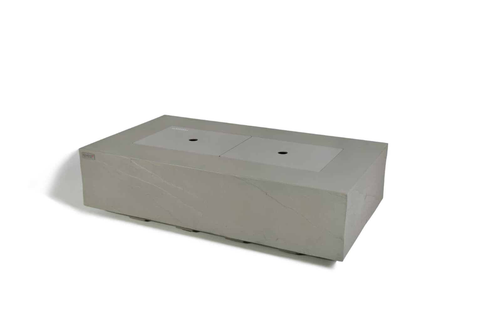 Loungetisch mit Gas Feuerstelle Elementi+ Meteora, Spacegrau