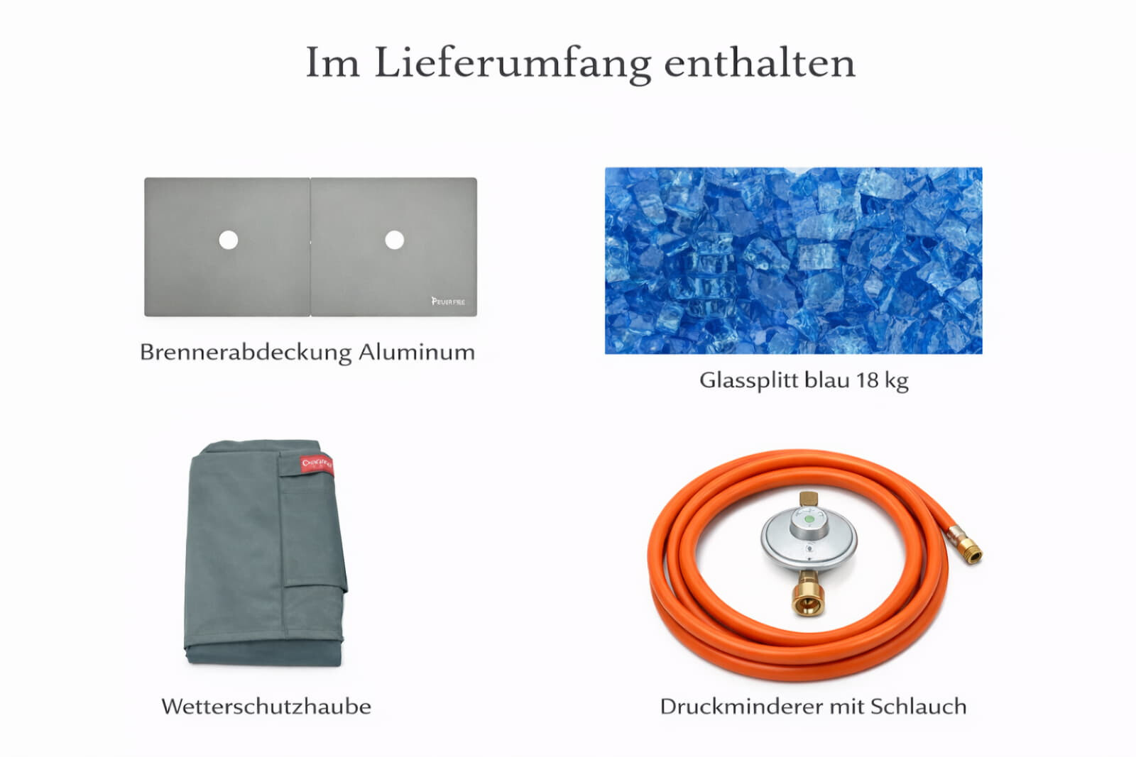 Loungetisch mit Gas Feuerstelle Elementi+ Meteora, Spacegrau