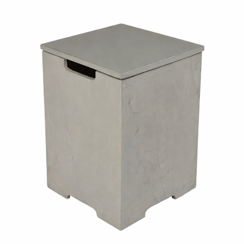 Elementi quadratische Gasflaschenabdeckung, Grau