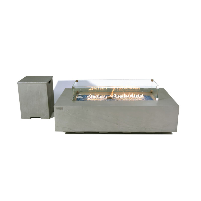 Elementi quadratische Gasflaschenabdeckung, Grau