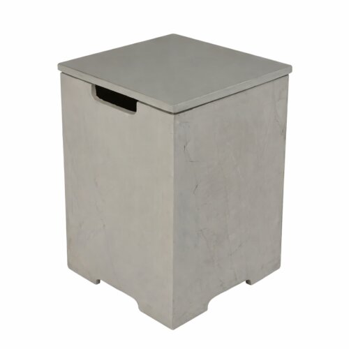 Elementi quadratische Gasflaschenabdeckung, Grau