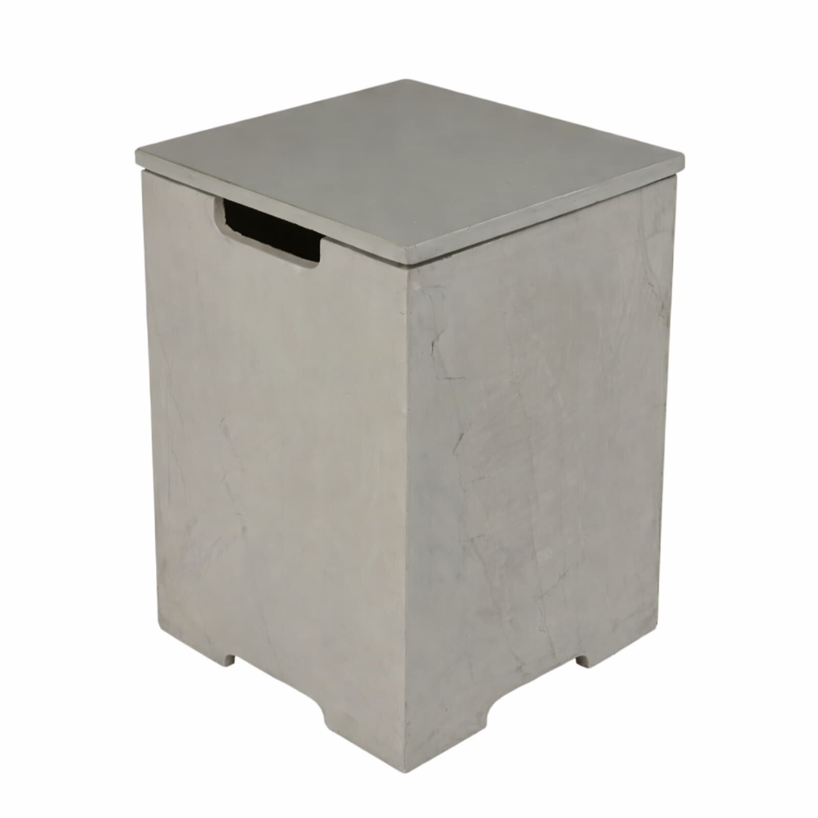 Elementi quadratische Gasflaschenabdeckung, Grau