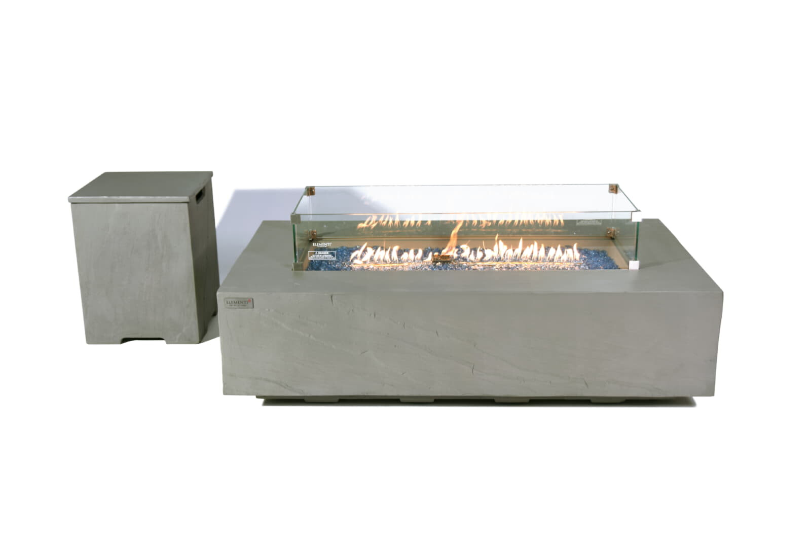 Elementi quadratische Gasflaschenabdeckung, Grau