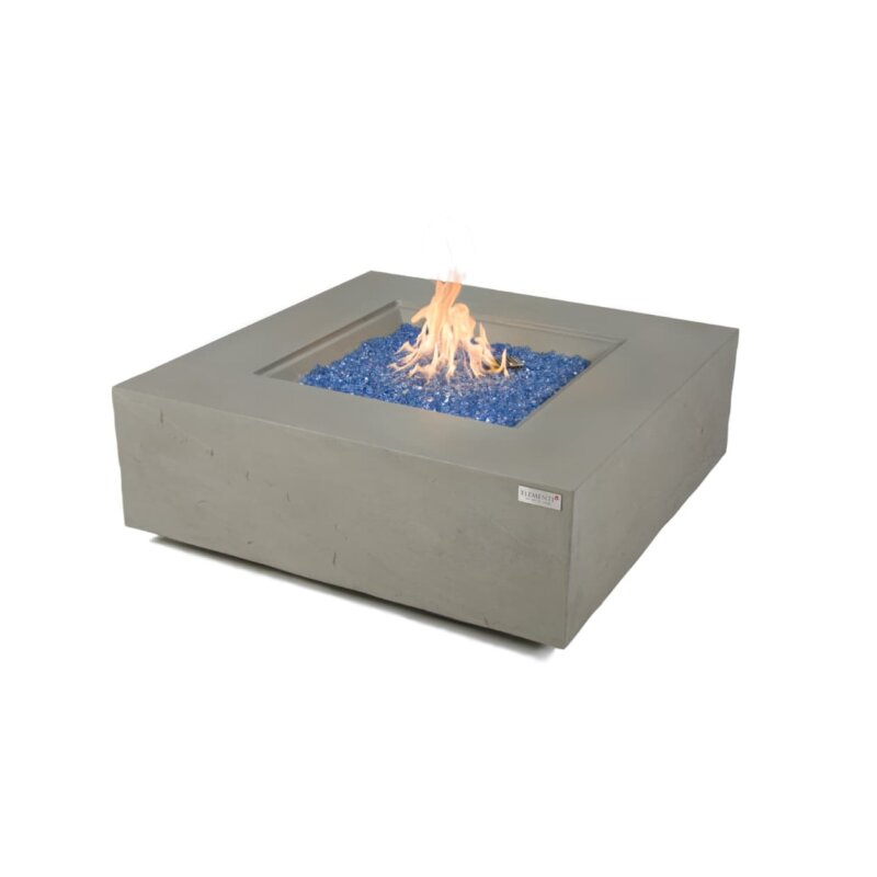 Loungetisch mit Gas Feuerstelle Elementi+ Capertee, Spacegrau