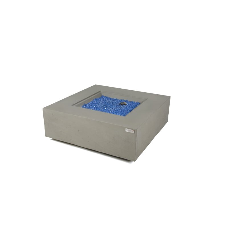 Loungetisch mit Gas Feuerstelle Elementi+ Capertee, Spacegrau