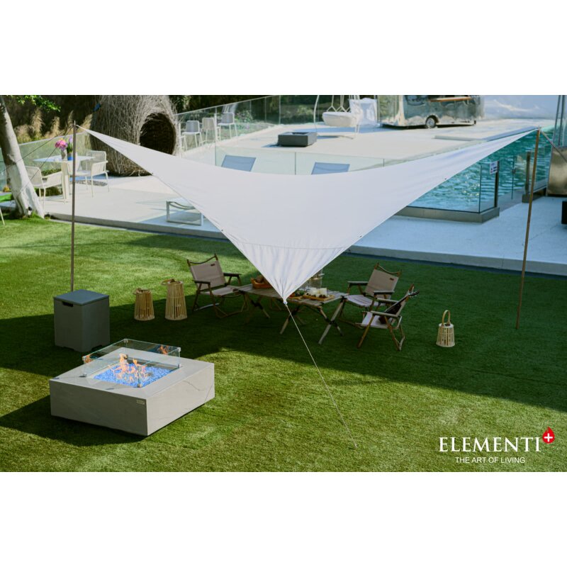 Loungetisch mit Gas Feuerstelle Elementi+ Capertee, Spacegrau