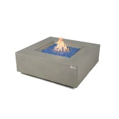 Loungetisch mit Gas Feuerstelle Elementi+ Capertee, Spacegrau