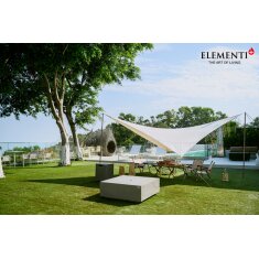 Loungetisch mit Gas Feuerstelle Elementi+ Capertee, Spacegrau