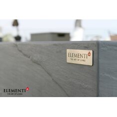 Loungetisch mit Gas Feuerstelle Elementi+ Capertee, Spacegrau