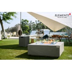 Loungetisch mit Gas Feuerstelle Elementi+ Capertee, Spacegrau