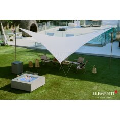 Loungetisch mit Gas Feuerstelle Elementi+ Capertee, Spacegrau