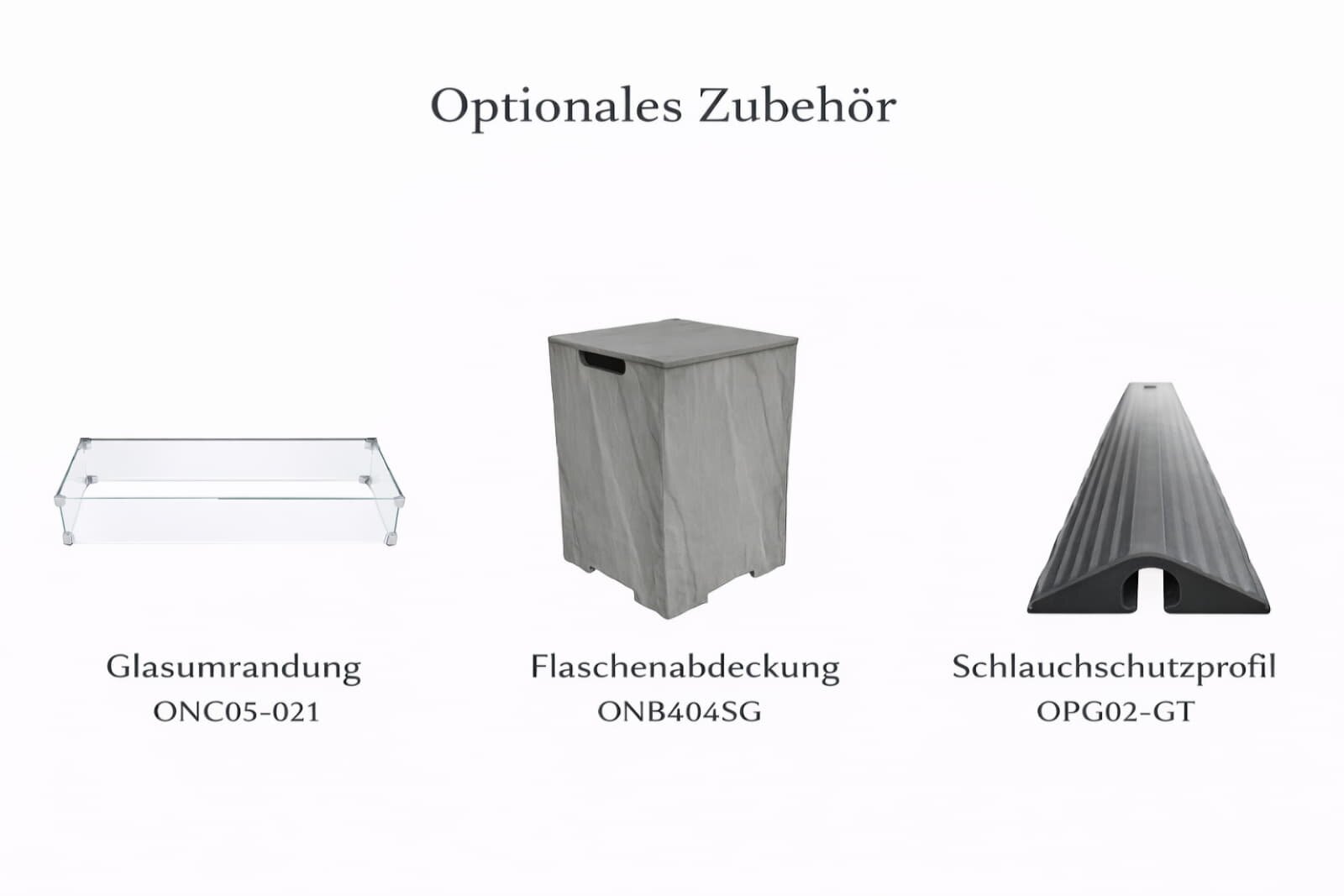 Loungetisch mit Gas Feuerstelle Elementi+ Capertee, Spacegrau