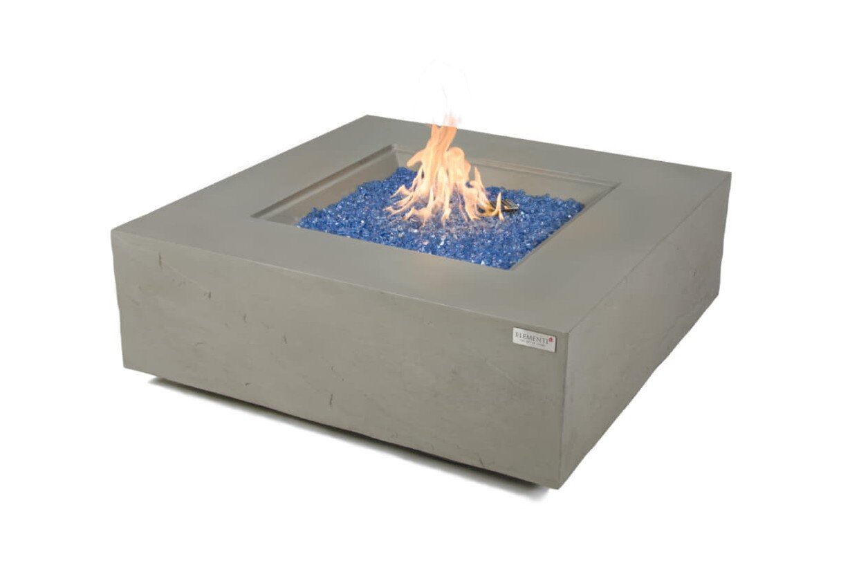 Loungetisch mit Gas Feuerstelle Elementi+ Capertee, Spacegrau