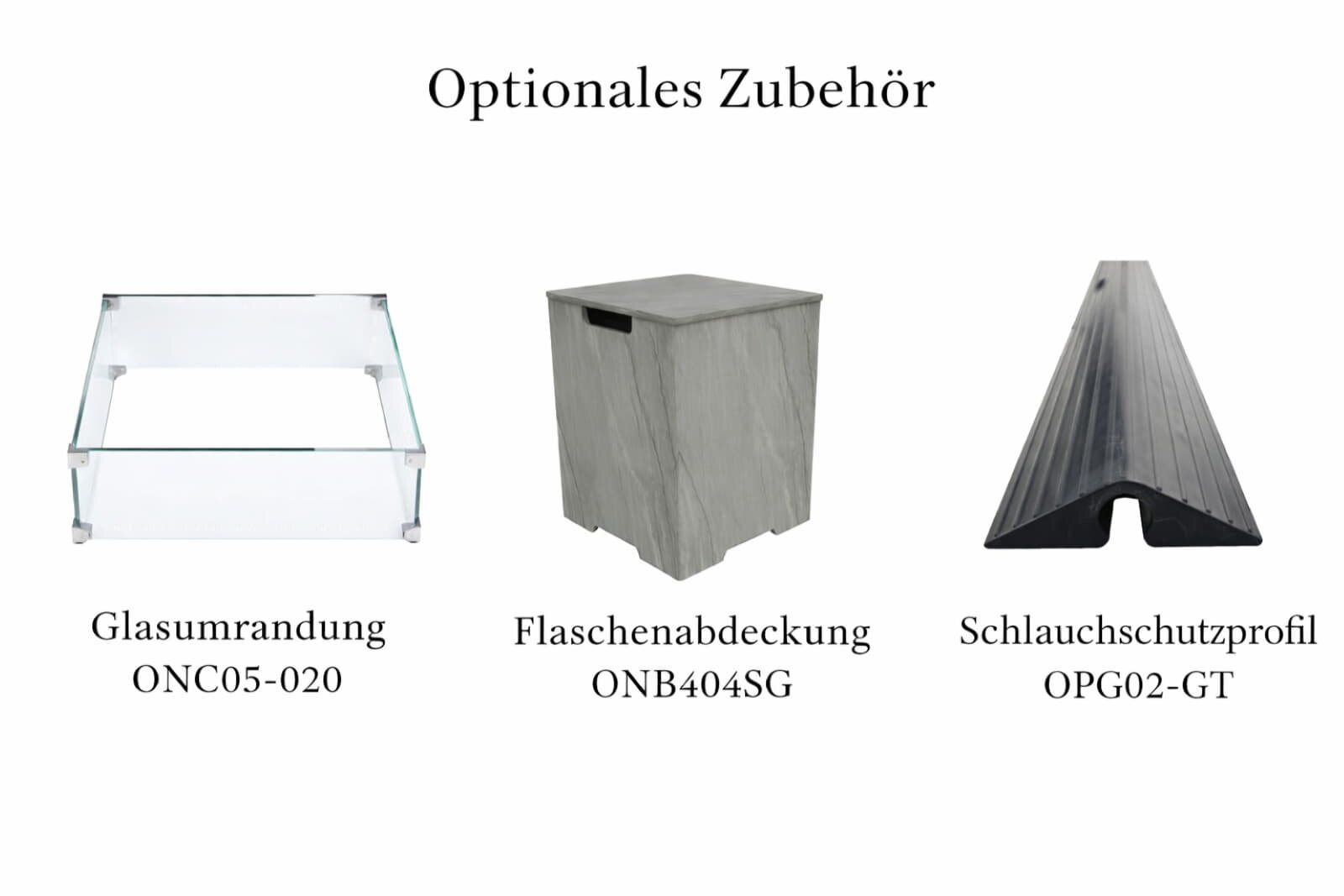 Loungetisch mit Gas Feuerstelle Elementi+ Capertee, Spacegrau