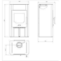 Kaminofen Wamsler Cube Typ 108-10 - 6 kW