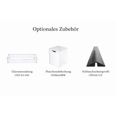 Loungetisch mit Gas Feuerstelle Elementi+ Athens in Marmor- Optik, Wei&szlig;