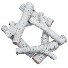 Elementi keramische Kaminholzscheite in weiß...