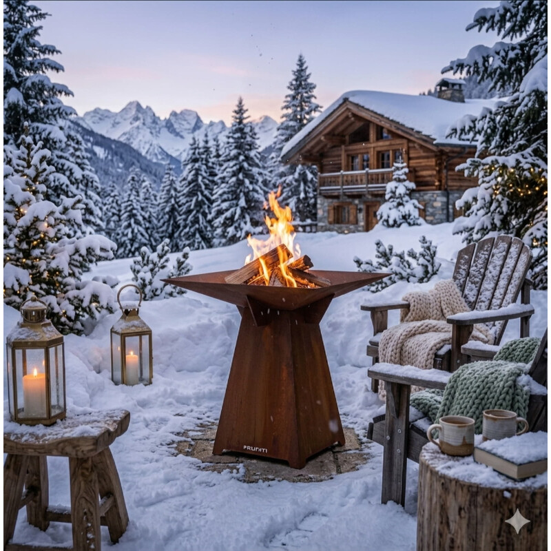 Feuerschale Vulx by Hwam Fuego aus Cortenstahl