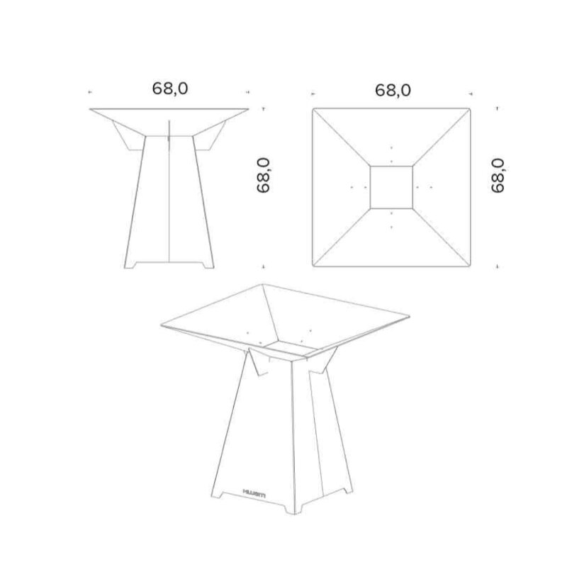 Feuerschale Vulx Fuego aus Cortenstahl