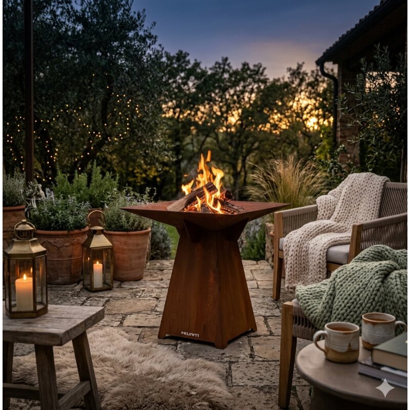 Feuerschale Vulx Fuego aus Cortenstahl