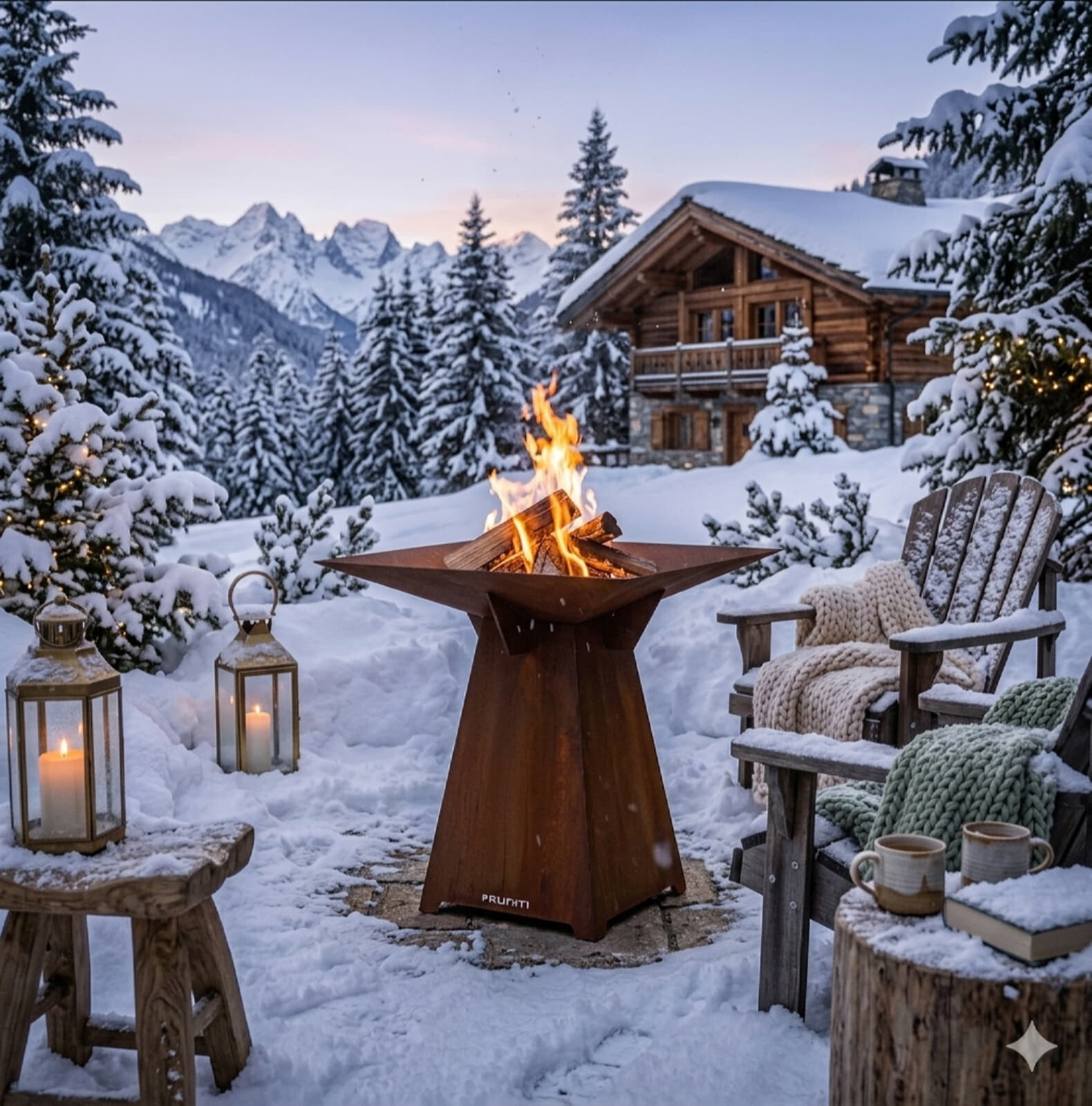 Feuerschale Vulx by Hwam Fuego aus Cortenstahl