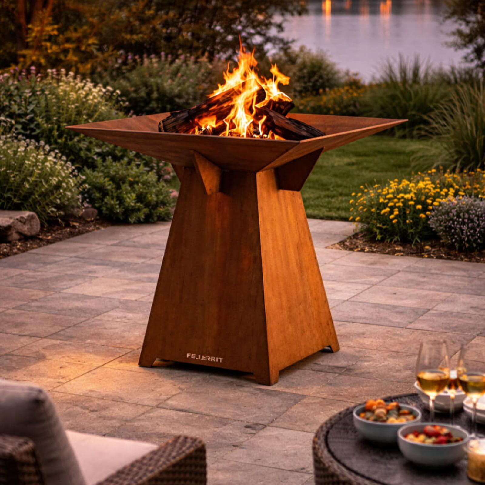 Feuerschale Vulx Fuego aus Cortenstahl