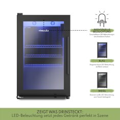 Vivandio quub Grillmodul mit Kühlschrank, Mattschwarz