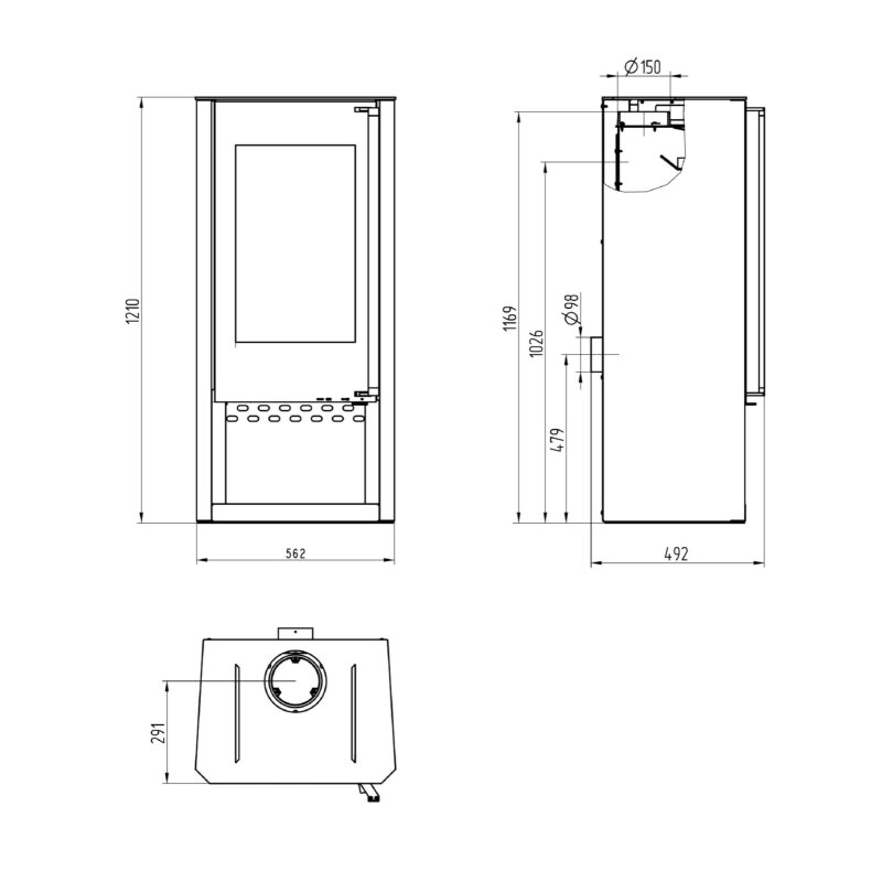 Kaminofen Wamsler Turon Typ 113-20 - 8 kW