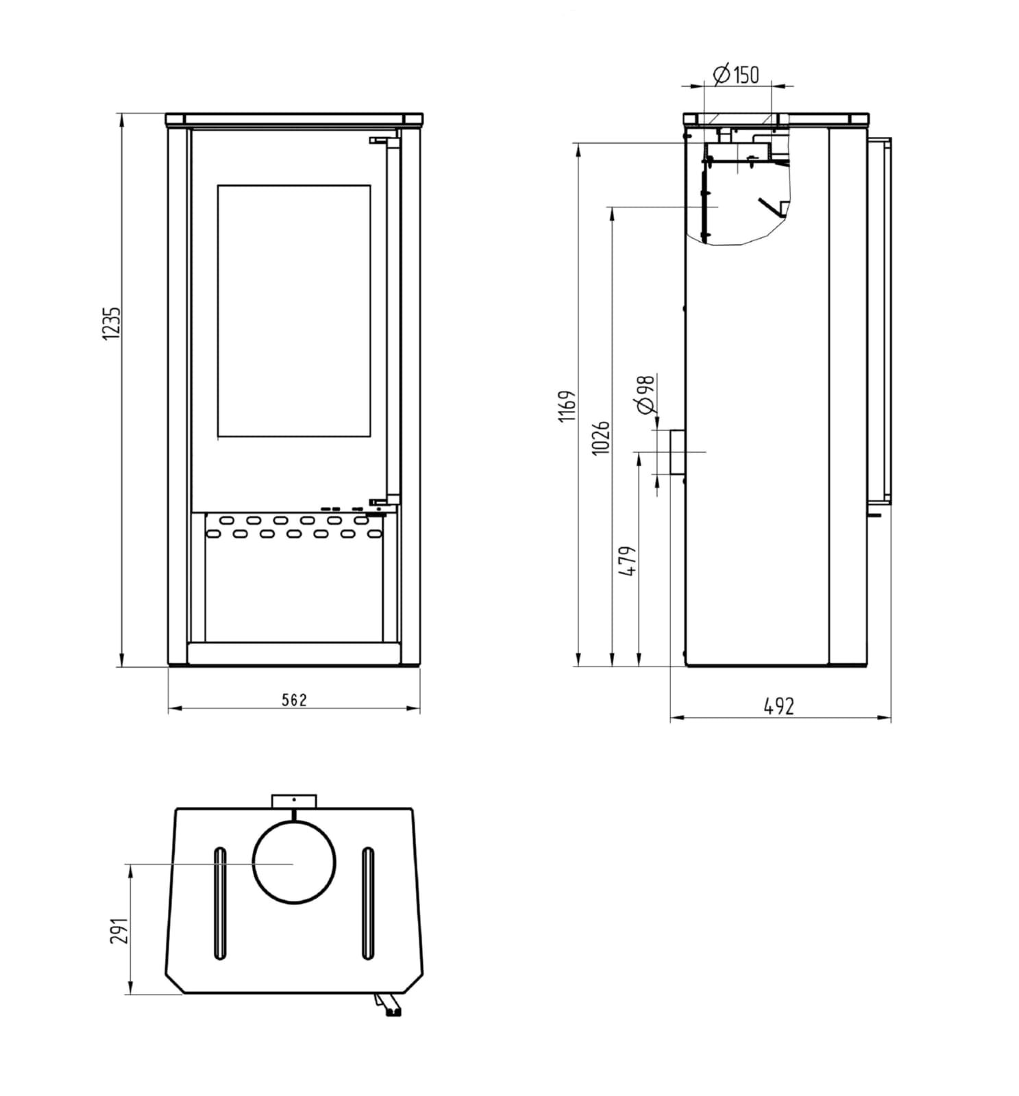 Kaminofen Wamsler Turon Typ 113-20 - 8 kW