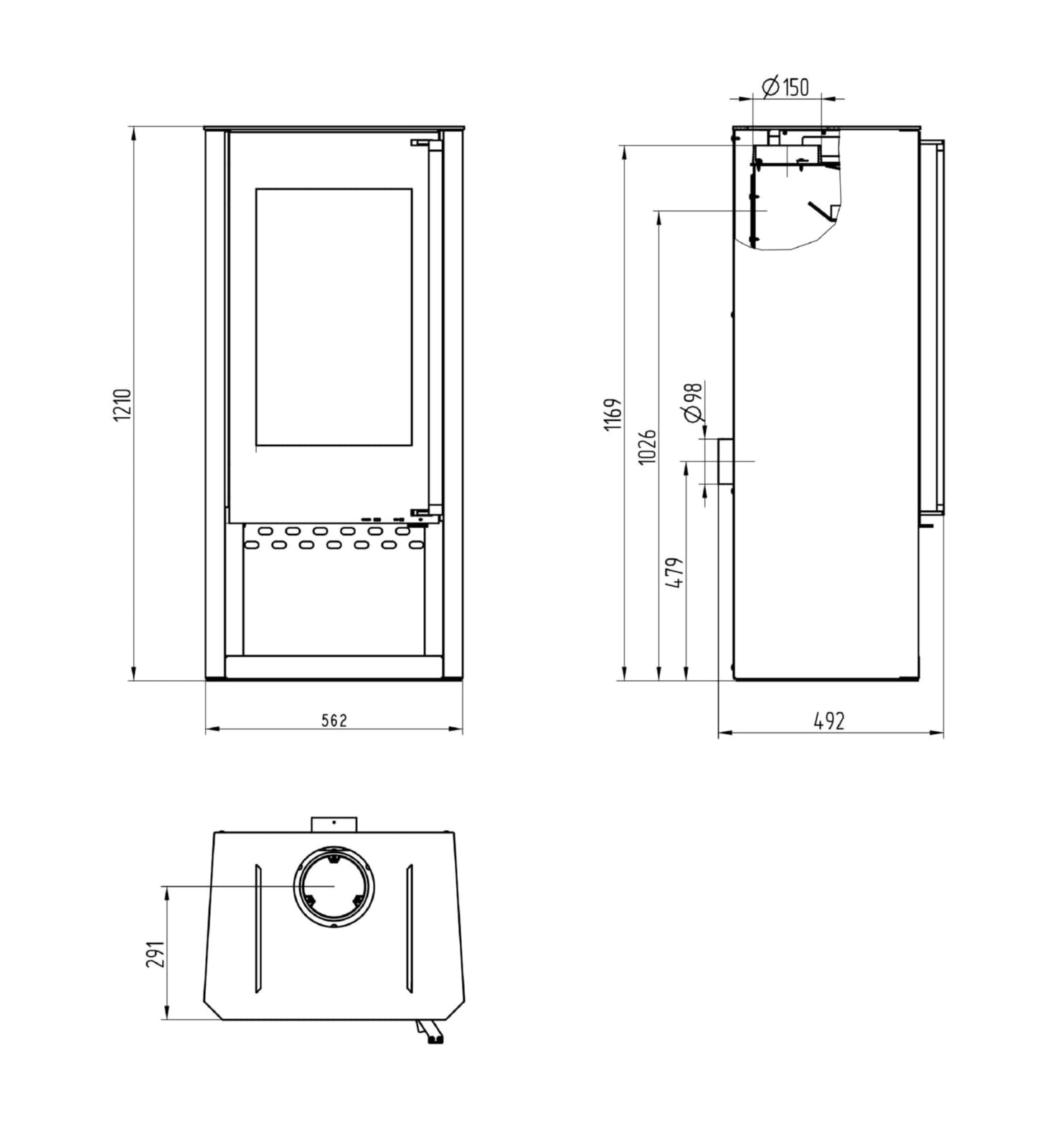 Kaminofen Wamsler Turon Typ 113-20 - 8 kW