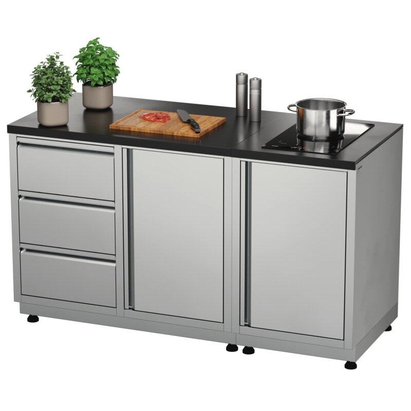 Vivandio quub Outdoor Kochstation, Silber