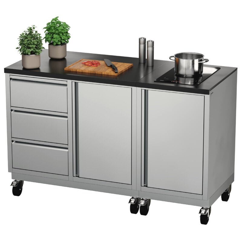 Vivandio quub Outdoor Kochstation, Silber