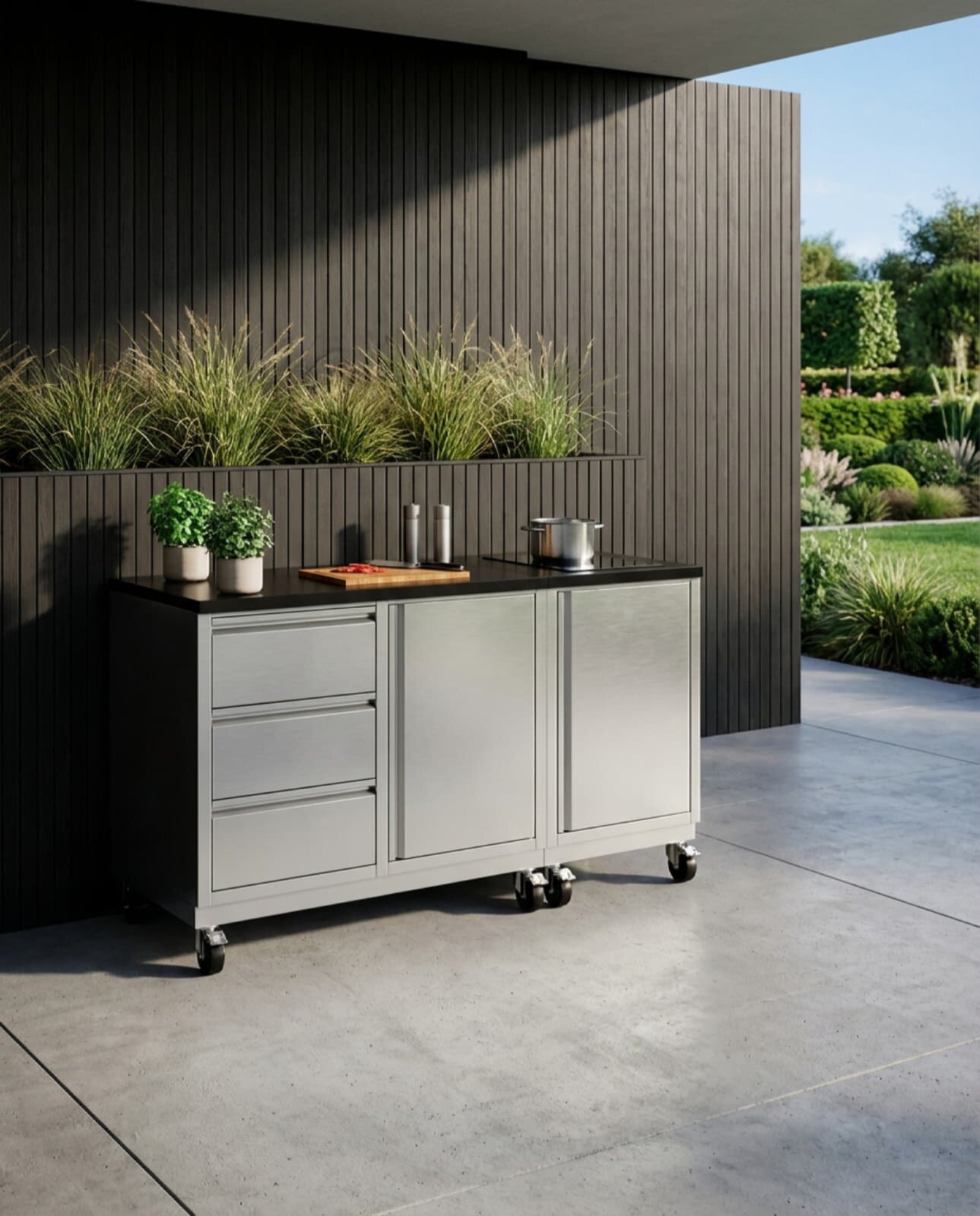 Vivandio quub Outdoor Kochstation, Silber