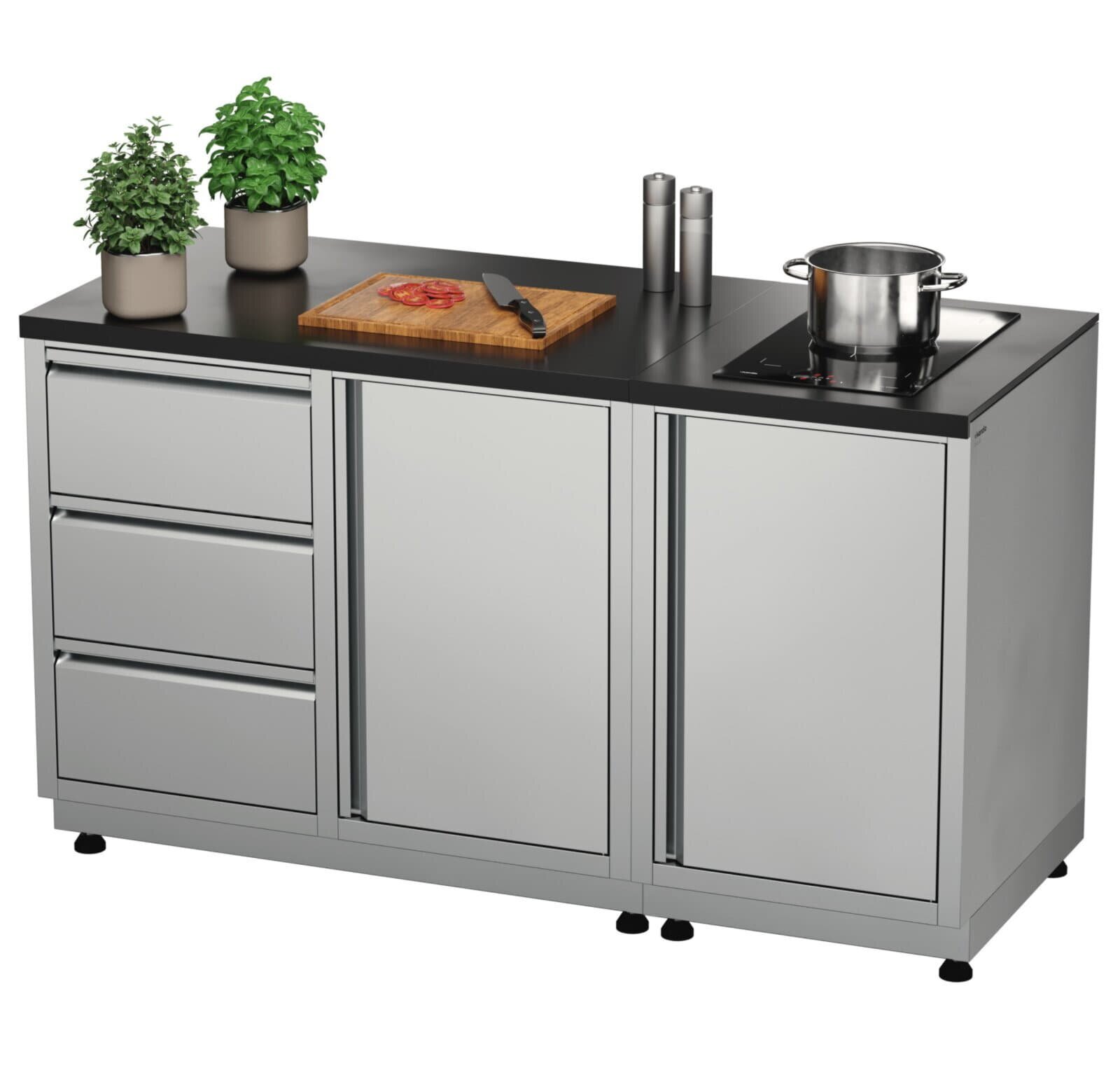 Vivandio quub Outdoor Kochstation, Silber